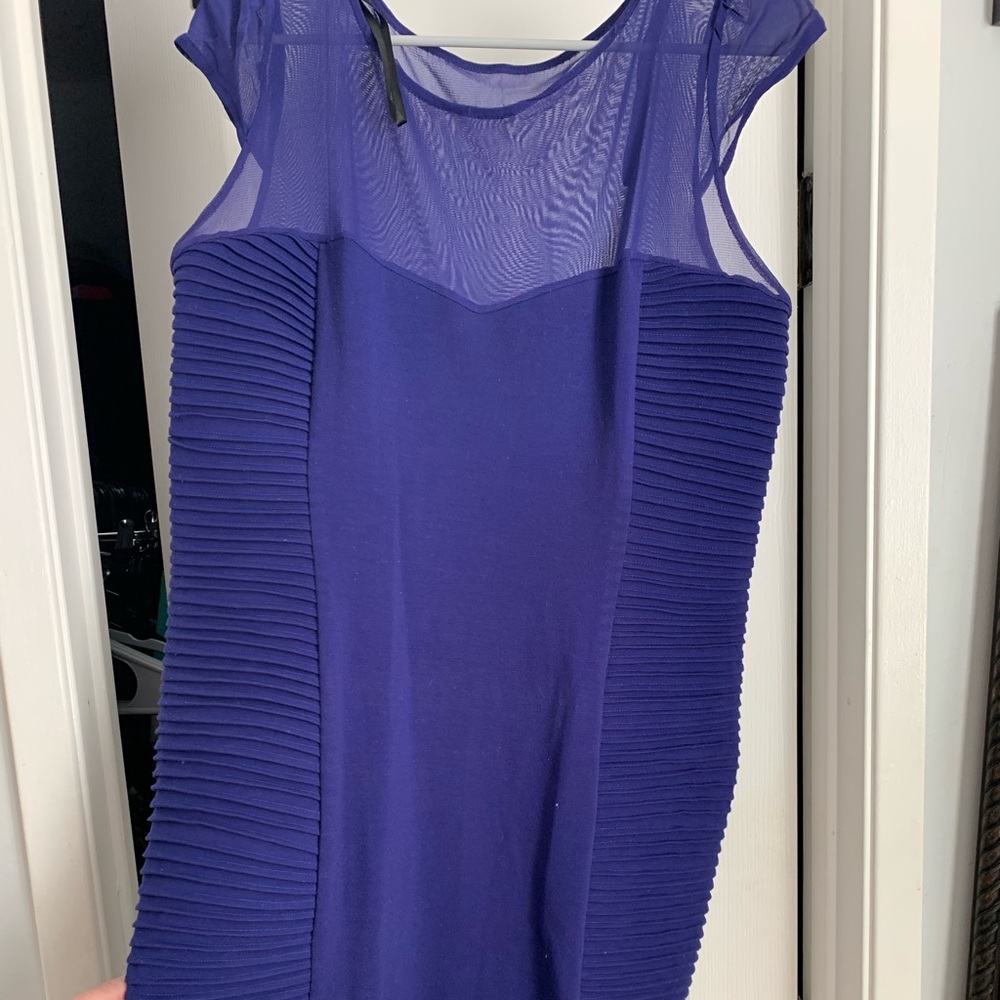 Purple fitted dress